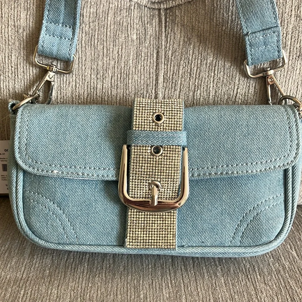 Claire’s Blue Denim Shoulder Bag - Picture 3 of 17